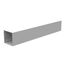 10" x 60" x 10" NEMA 1 Screw Cover Lay-In Wireway, Steel, Gray, No Knockouts, 101060-GSC1-NK