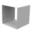 12" x 12" x 12" NEMA 1 Screw Cover Lay-In Wireway, Steel, Gray, No Knockouts, 121212-GSC1-NK