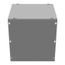 12" x 12" x 12" NEMA 1 Screw Cover Lay-In Wireway, Steel, Gray, No Knockouts, 121212-GSC1-NK