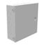 12" x 4" x 12" NEMA 1 Hinged Cover Junction Box, Steel, Gray, 12124-HC1