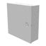 12" x 4" x 12" NEMA 1 Hinged Cover Junction Box, Steel, Gray, 12124-HC1