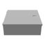 12" x 4" x 12" NEMA 1 Hinged Cover Junction Box, Steel, Gray, 12124-HC1