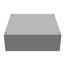 12" x 4" x 12" NEMA 1 Screw Cover Junction Box, Steel, Gray, No Knockouts, 12124-SC1-NK