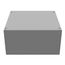 12" x 12" x 6" NEMA 1 Screw Cover Junction Box, Steel, Gray, No Knockouts, 12126-SC1-NK