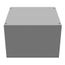 12" x 8" x 12" NEMA 1 Screw Cover Junction Box, Steel, Gray, 12128-SC1