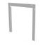 12" x 12" Wireway End Flange, Screw Cover, NEMA 1, Steel, Gray, 1212GF