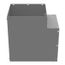 12" x 12" 90-Degree Corner Elbow, NEMA 1, Steel, ANSI 61 Gray, 1212L90C