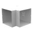12" x 12" 90-Degree Side Elbow, NEMA 1, Steel, ANSI 61 Gray, 1212L90S