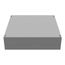 16" x 16" x 4" NEMA 1 Screw Cover Junction Box, Steel, Gray, 16164-SC1