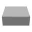 16" x 16" x 6" NEMA 1 Screw Cover Junction Box, Steel, Gray, No Knockouts, 16166-SC1-NK