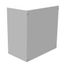 18" x 18" x 10" NEMA 1 Screw Cover Junction Box, Steel, Gray, No Knockouts, 181810-SC1-NK