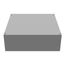 18" x 18" x 6" NEMA 1 Screw Cover Junction Box, Steel, Gray, No Knockouts, 18186-SC1-NK