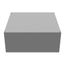 24" x 24" x 10" NEMA 1 Screw Cover Junction Box, Steel, Gray, No Knockouts, 242410-SC1-NK