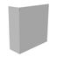 24" x 24" x 8" NEMA 1 Screw Cover Junction Box, Steel, Gray, No Knockouts, 24248-SC1-NK