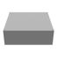 24" x 24" x 8" NEMA 1 Screw Cover Junction Box, Steel, Gray, No Knockouts, 24248-SC1-NK