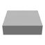 30" x 30" x 8" NEMA 1 Screw Cover Junction Box, Steel, Gray, No Knockouts, 30308-SC1-NK