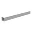4" x 48" x 4" NEMA 1 Screw Cover Lay-In Wireway, Steel, Gray, No Knockouts, 4448-GSC1-NK