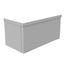 6" x 12" x 6" NEMA 3R Screw Cover Lay-In Wireway, Steel, Gray, No Knockouts, 6612-GSC3R-NK