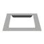 6" x 6" Wireway End Flange, Screw Cover, NEMA 1, Steel, Gray, 66GF