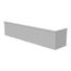 8" x 36" x 8" NEMA 3R Screw Cover Lay-In Wireway, Steel, Gray, No Knockouts, 8836-GSC3R-NK