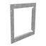 8" x 8" Wireway End Flange, Screw Cover, NEMA 1, Steel, Gray, 88GF