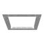 8" x 8" Wireway End Flange, Screw Cover, NEMA 1, Steel, Gray, 88GF