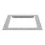 8" x 8" Wireway End Flange, Screw Cover, NEMA 1, Steel, Gray, 88GF
