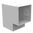 8" x 8" 90-Degree Corner Elbow, NEMA 1, Steel, ANSI 61 Gray, 88L90C