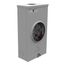 125A Ringless 1-Position Meter Socket, 4-Jaw, 1-Phase, 600V, NEMA 3R, Barrel Lock, U2272-RL-5T9-BL
