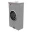 125A Ringless 1-Position Meter Socket, 4-Jaw, 1-Phase, 600V, NEMA 3R, Barrel Lock, U2272-RL-5T9-BL