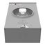 125A Ringless 1-Position Meter Socket, 4-Jaw, 1-Phase, 600V, NEMA 3R, Barrel Lock, U2272-RL-5T9-BL