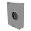 200A Ringless 1-Position Meter Socket, Lever Bypass, 4-Jaw, 1-Phase, 600V, NEMA 3R, Barrel Lock, U4721-O-BL