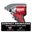 M18 Compact Brushless 1/4" Hex Impact Driver, 3650-20