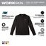Black WORKSKIN Lightweight Performance Shirt - Long Sleeve (XL), 415B-XL