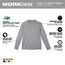 Gray WORKSKIN Lightweight Performance Shirt - Long Sleeve (Large), 415G-L
