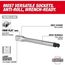 3/8" Drive 4mm Long Ball End Hex Bit Socket, 45-34-1097