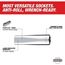 1/4" Drive 5/32" SAE Deep Socket with FOUR FLAT Sides, 45-34-9011