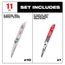 9" 5TPI AX Nail Embedded Wood SAWZALL Recip Blade (10 Pack) + 9" 5TPI AX with Carbide Teeth Nail Embedded Wood Blade