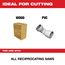 12" 6 TPI Fleam Ground SAWZALL Blades (5 Pack), 48-00-5017