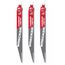 9" 6 TPI WRECKER with Carbide Teeth SAWZALL Blade for Multi-Material (3 Pack), 48-00-5342