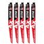 9" 5 TPI AX w/NITRUS Carbide Teeth SAWZALL Blade for Wood with Nails (Pack of 5), 48-00-7552