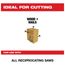 12" 5 TPI SAWZALL Blade for Wood with Nails (Pack of 50), 48-01-6037