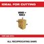 12" 5 TPI SAWZALL Blade for Wood with Nails (Pack of 100), 48-01-7037