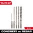 5 PC SDS Plus 4CT MX4 Rotary Hammer Drill Bit Set, 48-20-7498