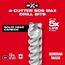 6 PC SDS Plus 4CT MX4 Rotary Hammer Drill Bit Set, 48-20-7499