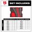15 Piece Metric Combination Wrench Set with Tray for PACKOUT Drawers, 48-22-0154