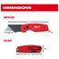 FASTBACK Compact Folding Utility Knife (Pack of 3), 48-22-1522