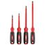 4 Piece 1000V Insulated Screwdriver Set with Square Recess, 48-22-2205