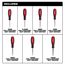 7 Piece Metric HollowCore Nut Driver Set, 48-22-2448