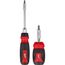 2 Piece 14-in-1 Ratcheting Multi-Bit Screwdriver and 8-in-1 Compact Multi-Bit Screwdriver